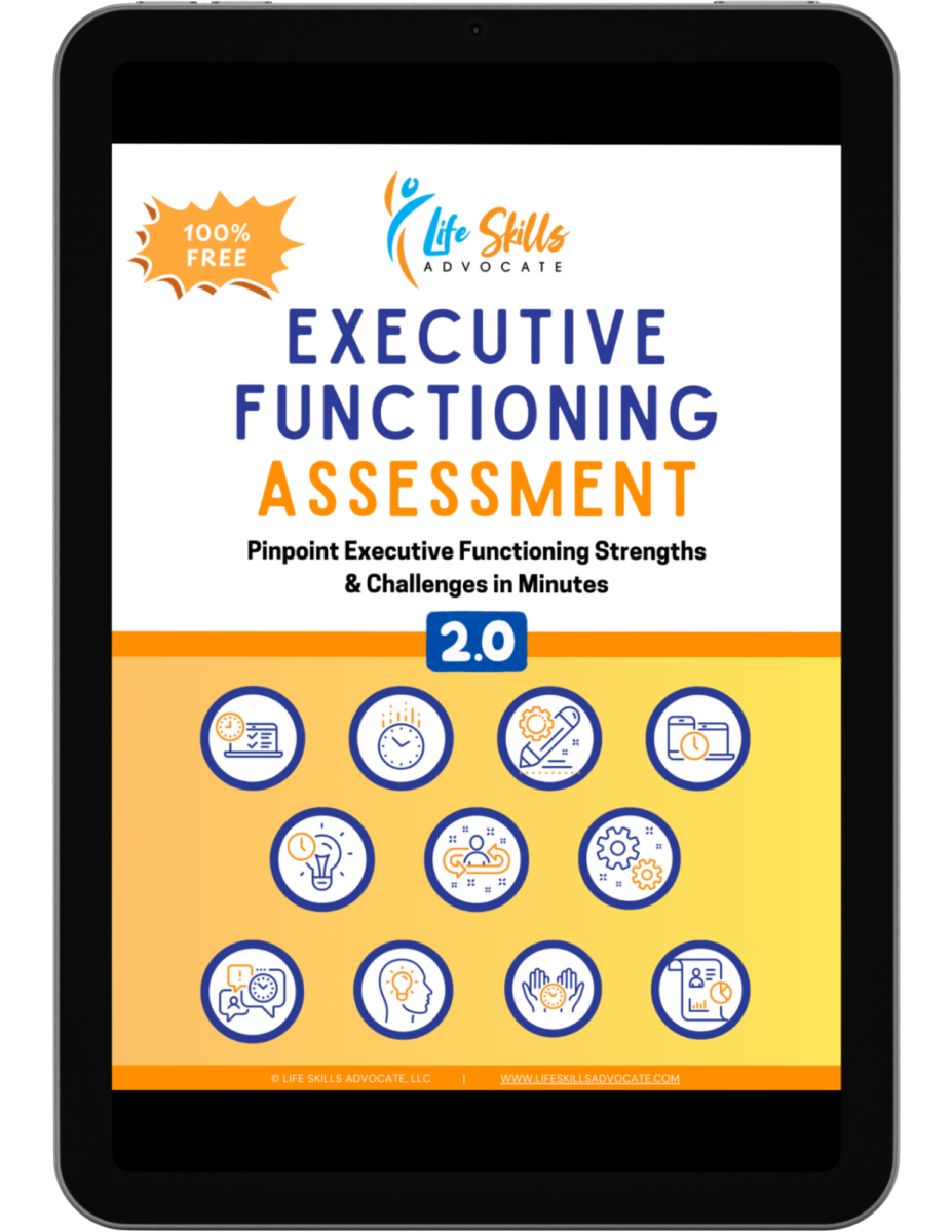 Life Skills Advocate - Executive Functioning Assessment Cover v2 (tablet)