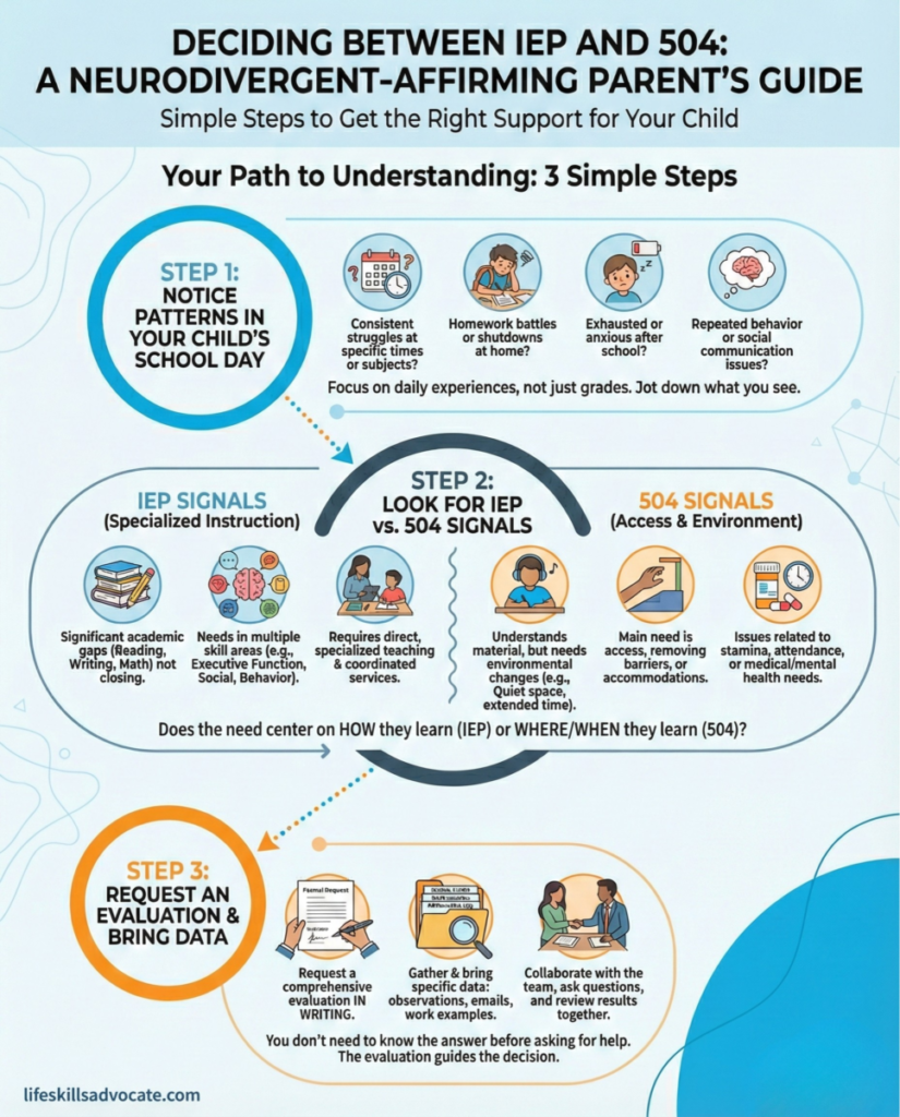 Clear Differences Between IEP Vs 504 Plans | Life Skills Advocate