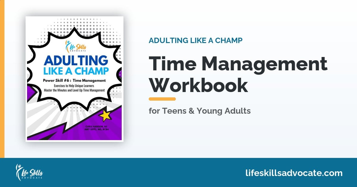Time Management Workbook For Teens & Young Adults | Life Skills